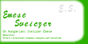 emese sveiczer business card
